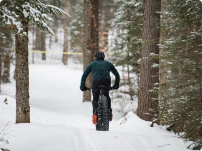 A picture of fat biking